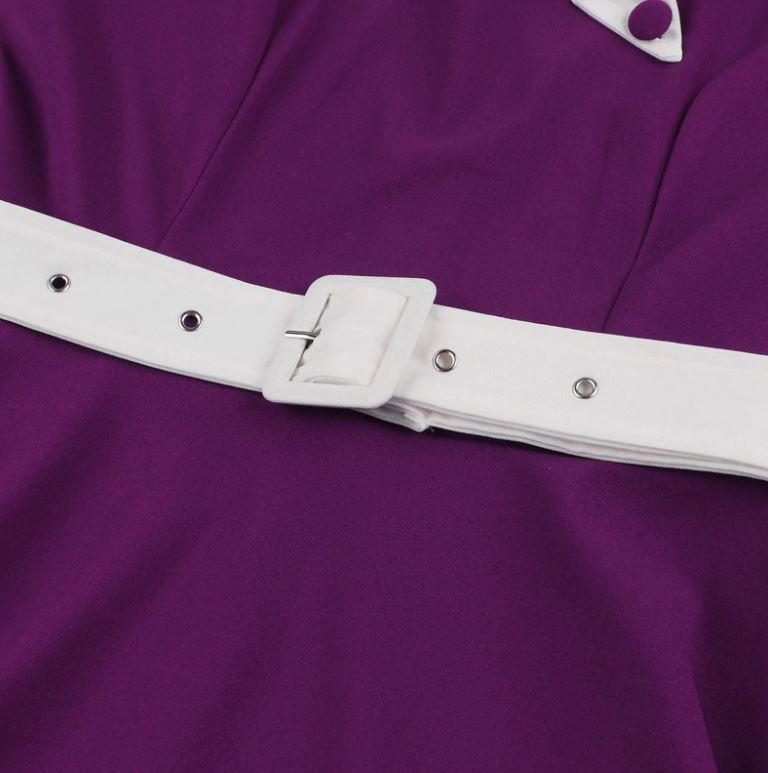 Vintage Őszi Lila Ruha