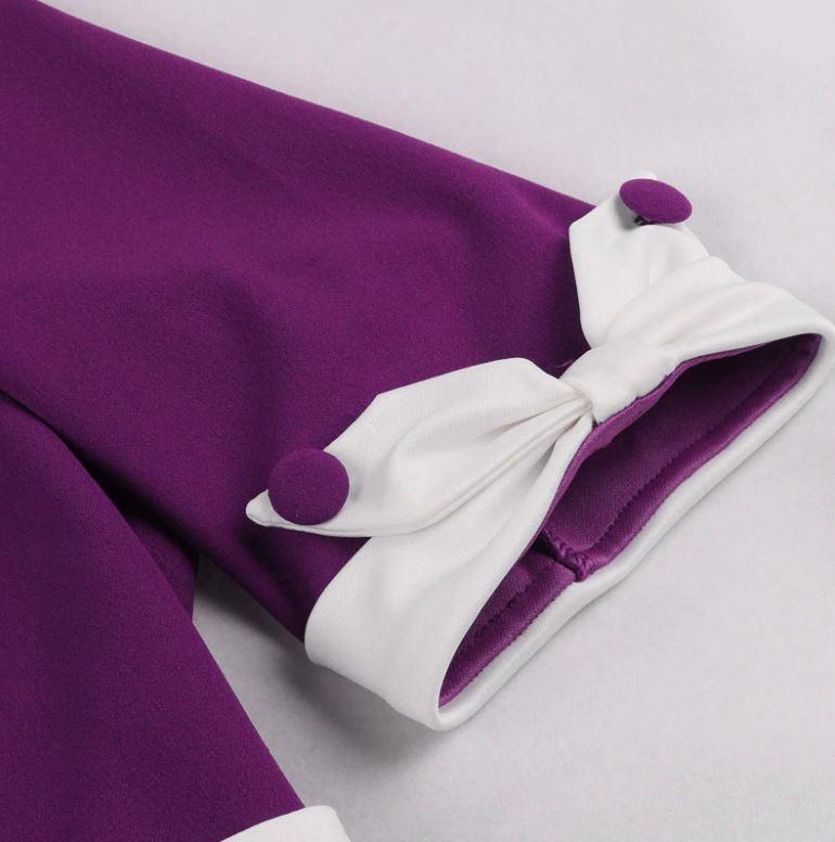 Vintage Őszi Lila Ruha