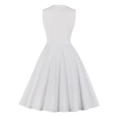 Vintage Fehér Rockabilly Ruha