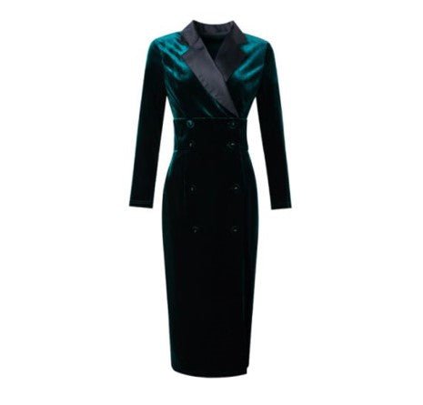 Vintage Jó Minőségű Zöld Ruha