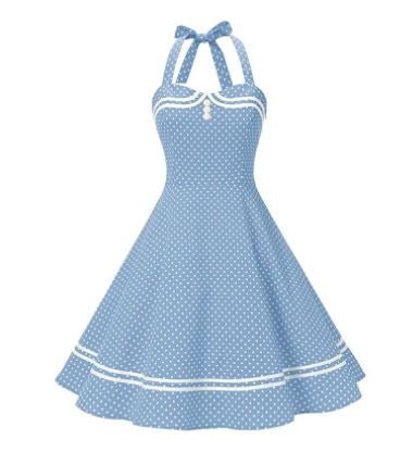 Vintage Boogie Woogie Ruha Kék