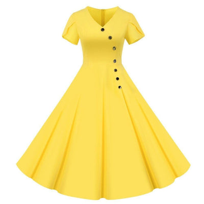 Vintage Ruha Gombok Sárga