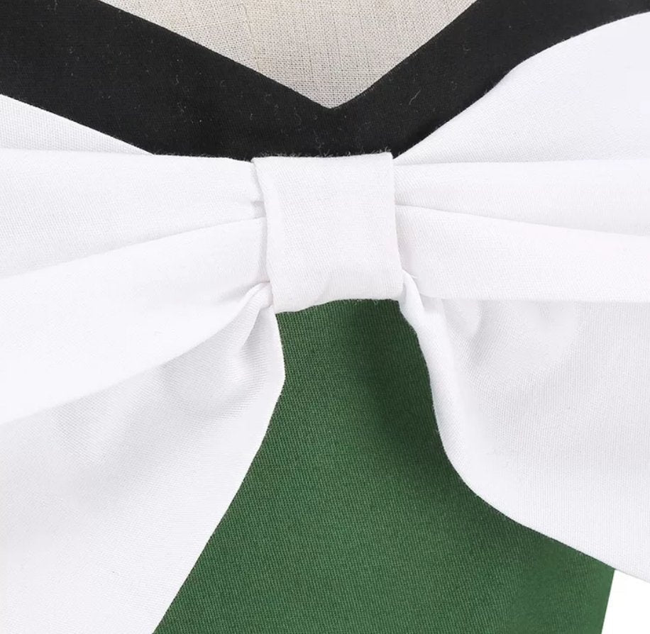 Vintage Zöld Ünnepi Ruha