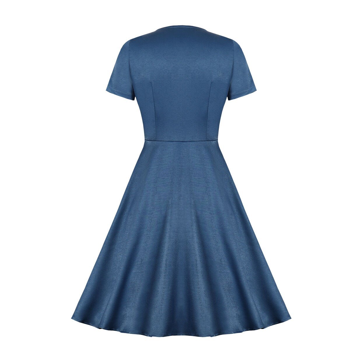 Vintage Csónak Nyakú Ruha