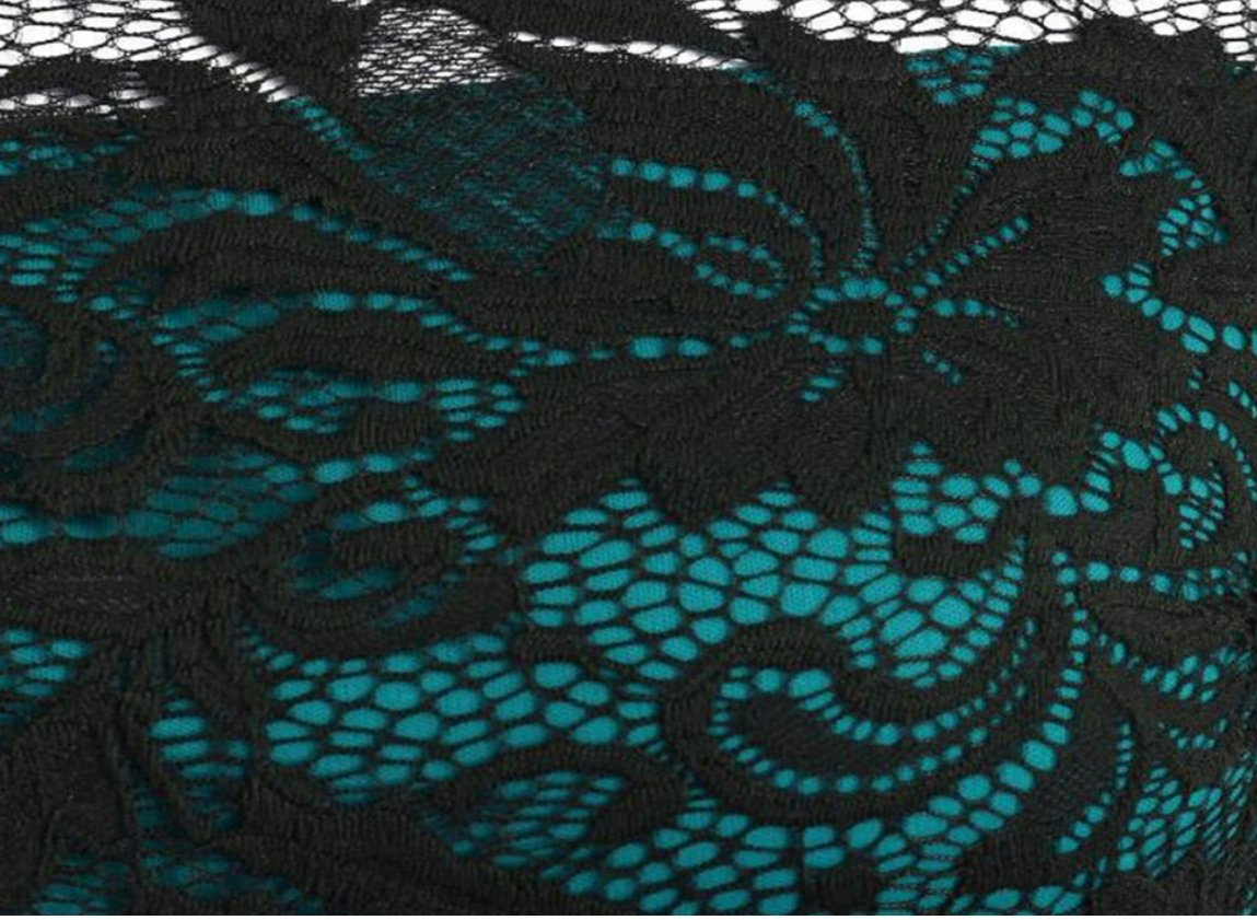 Vintage 50-Es Évek Zöld Csipkeruha