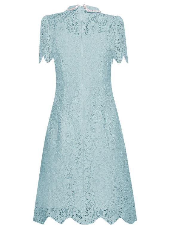 Vintage Türkiz Csipke Ruha