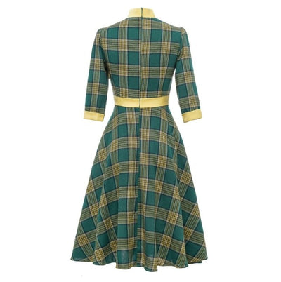 Vintage Zöld Elegancia Ruha