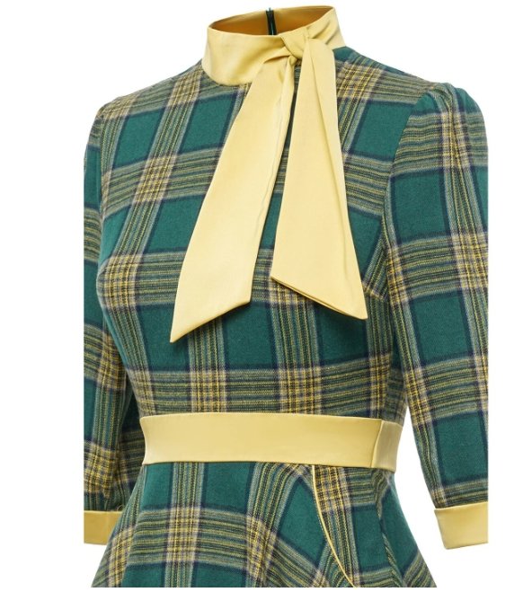 Vintage Zöld Elegancia Ruha