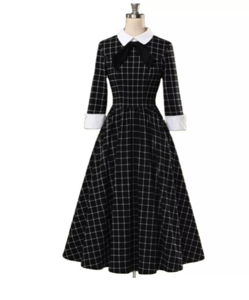 Őszi Formális Vintage Ruha