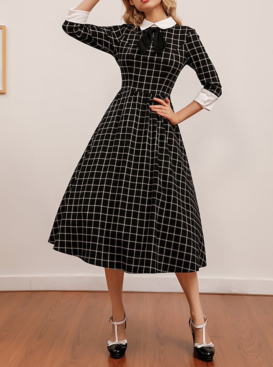 Őszi Formális Vintage Ruha