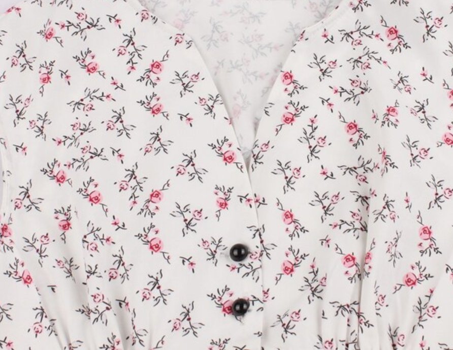 Vintage Ruha Nagy Méretű 50-Es Évek Fehér Virágokkal