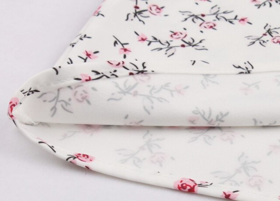 Vintage Ruha Nagy Méretű 50-Es Évek Fehér Virágokkal