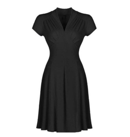 Vintage Plus Size 50s Ruha Fekete