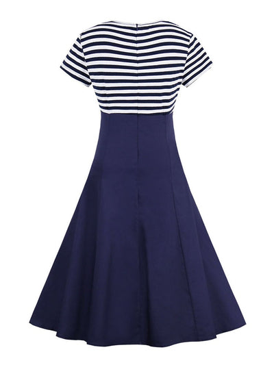 Vintage Plus Size 50-Es Évek Ruha Kék