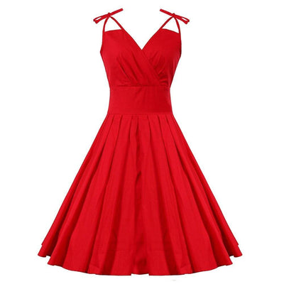 50-Es Évek Glamour Red Ruha