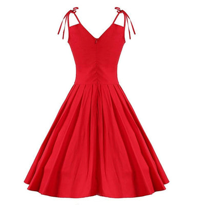 50-Es Évek Glamour Red Ruha