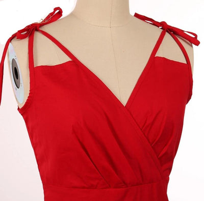 50-Es Évek Glamour Red Ruha