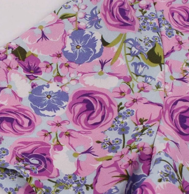 Vintage Nagyméretű, Magas Derekú Ruha, Lila