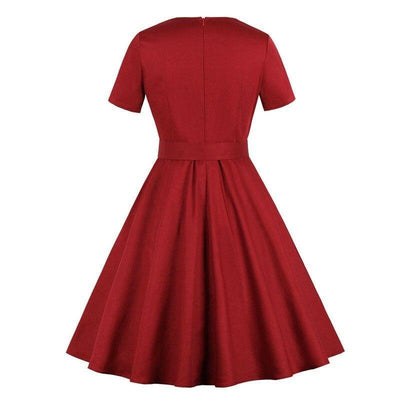 A 60-As Évek Audrey Hepburn Bordó Ruha