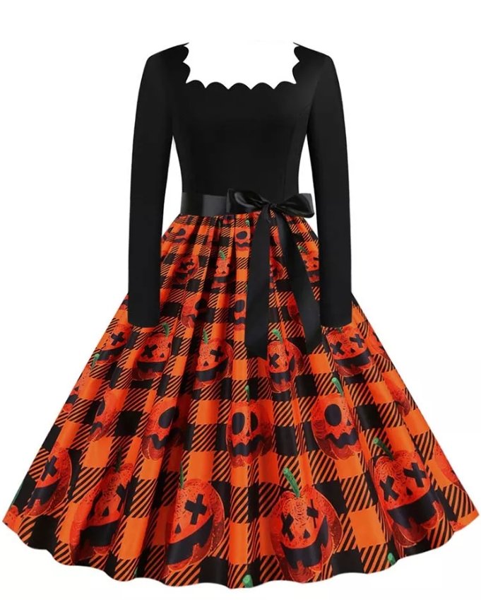 Vintage Molett Rockabilly Halloween Ruha