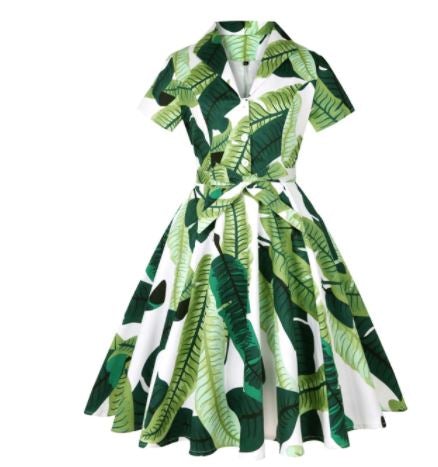 Vintage Plus Size Rockabilly Ruha Pasztell Zöld