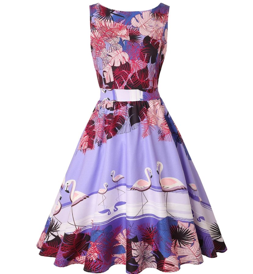 Vintage Molett Pink Birds Ruha