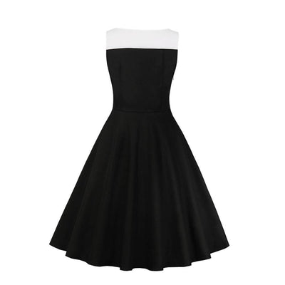 Vintage Hepburn Ruha Fekete