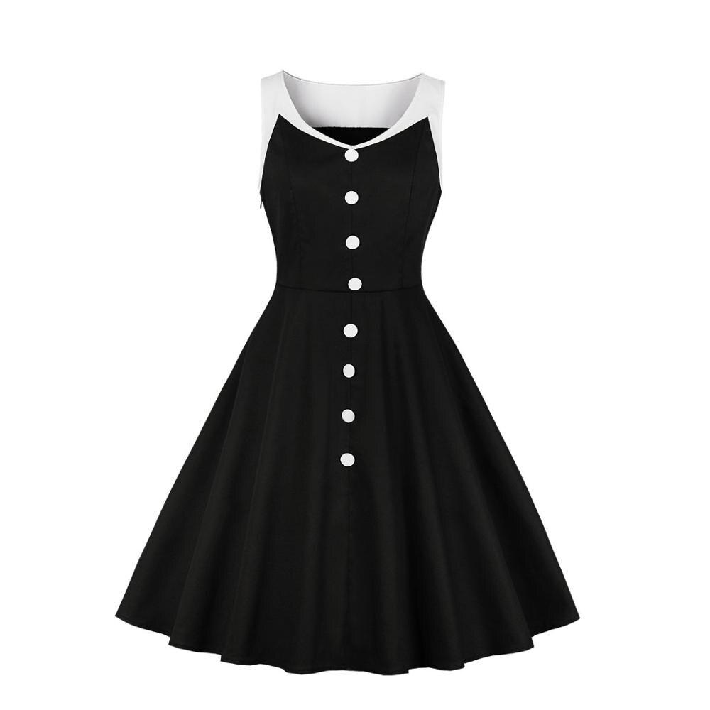 Vintage Hepburn Ruha Fekete