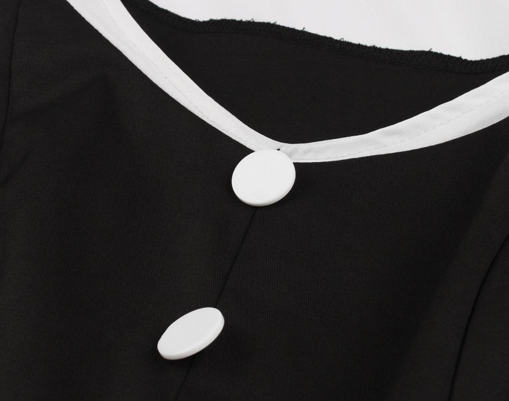 Vintage Hepburn Ruha Fekete