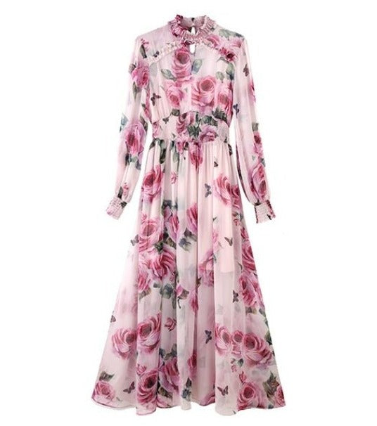 Vintage Rózsaszín Esküvői Vendégruha