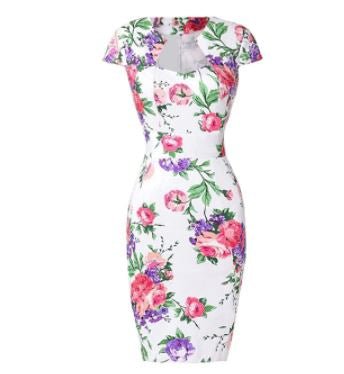 Vintage Fehér Nappali Ruha