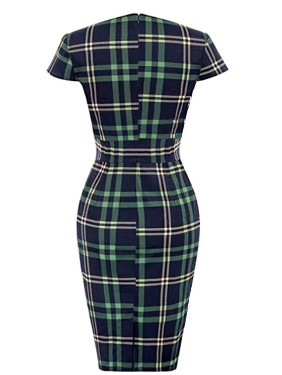 Vintage Zöld Napi Ruha