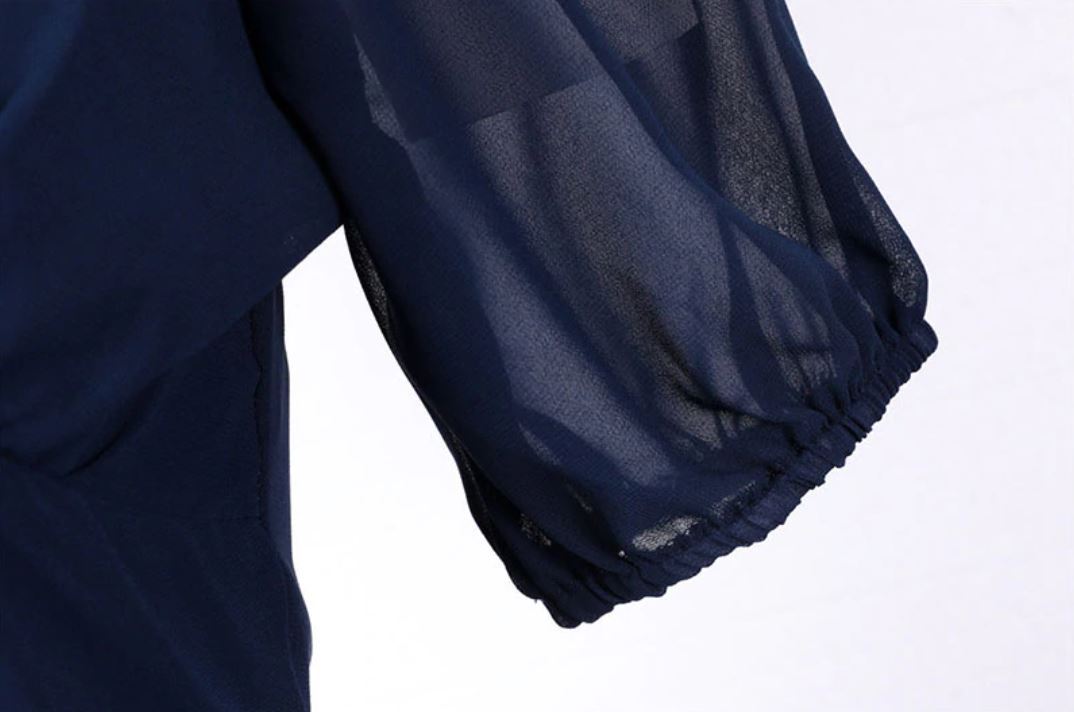 Vintage Hosszú 50-Es Évek Kék Ruha