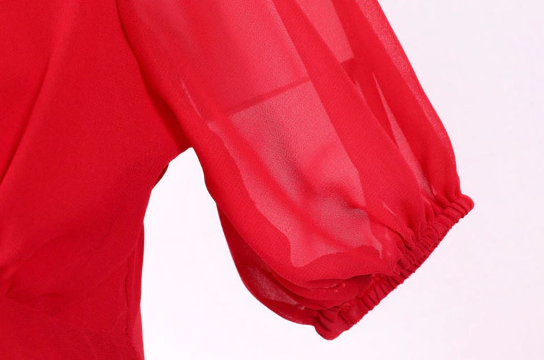 Vintage Hosszú 50-Es Évek Piros Ruha