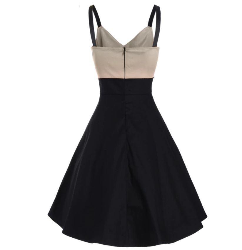 Vintage Midi Dress Beige