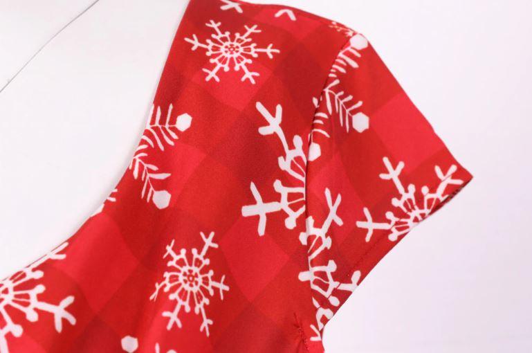 Vintage Karácsonyi Ruha Nagy Méretű Piros