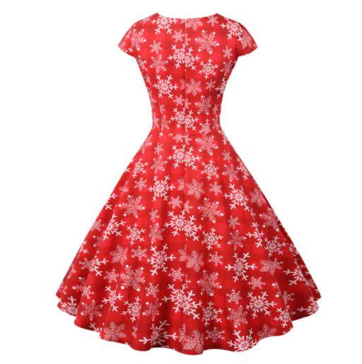 Vintage Karácsonyi Ruha Nagy Méretű Piros