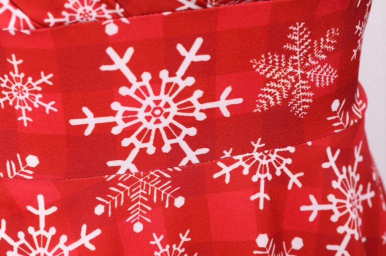 Vintage Karácsonyi Ruha Nagy Méretű Piros