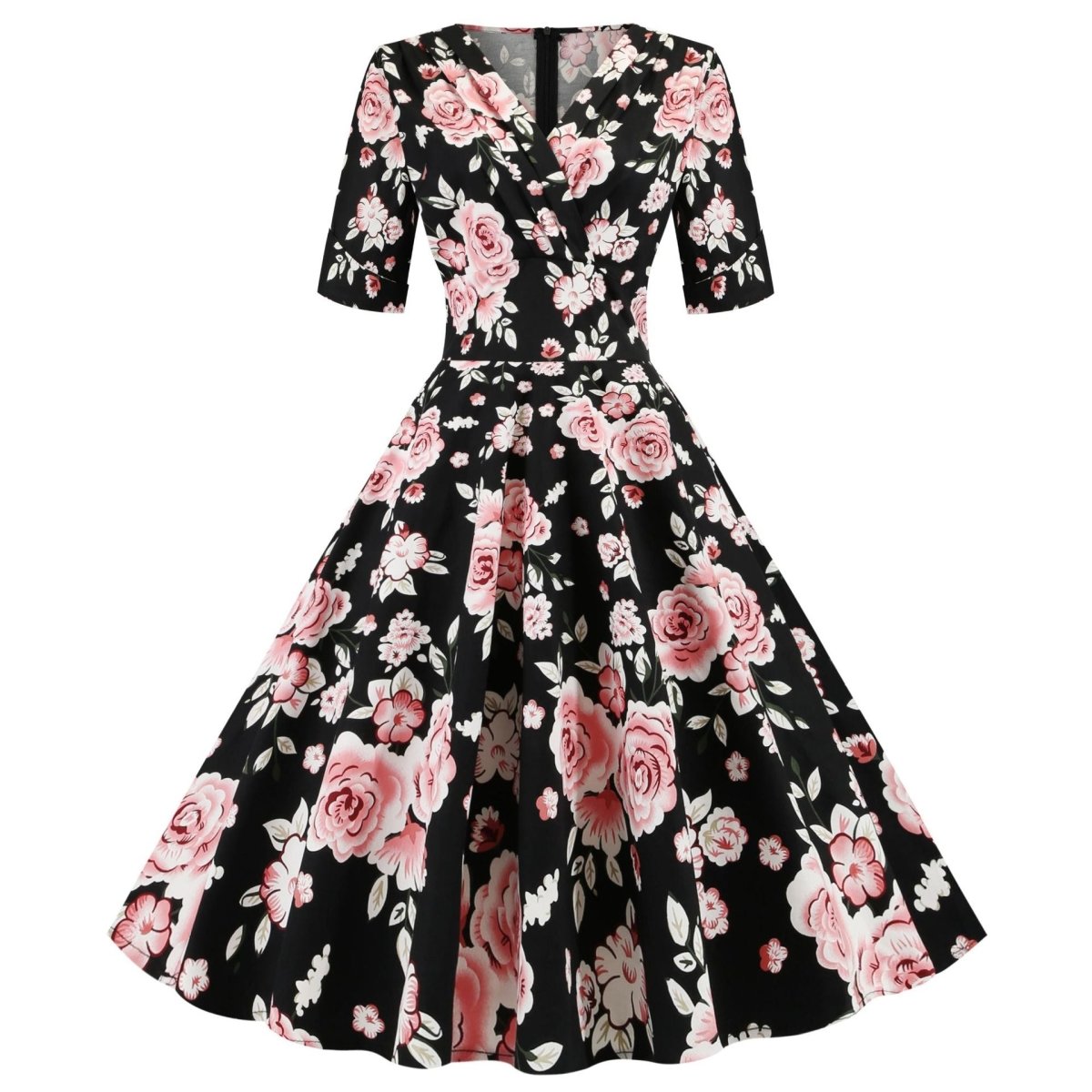 Vintage Black Roses Ruha