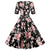 Vintage Black Roses Ruha