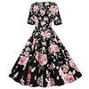 Vintage Black Roses Ruha