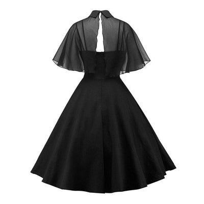 Fekete Vintage Ruha Fátyollal
