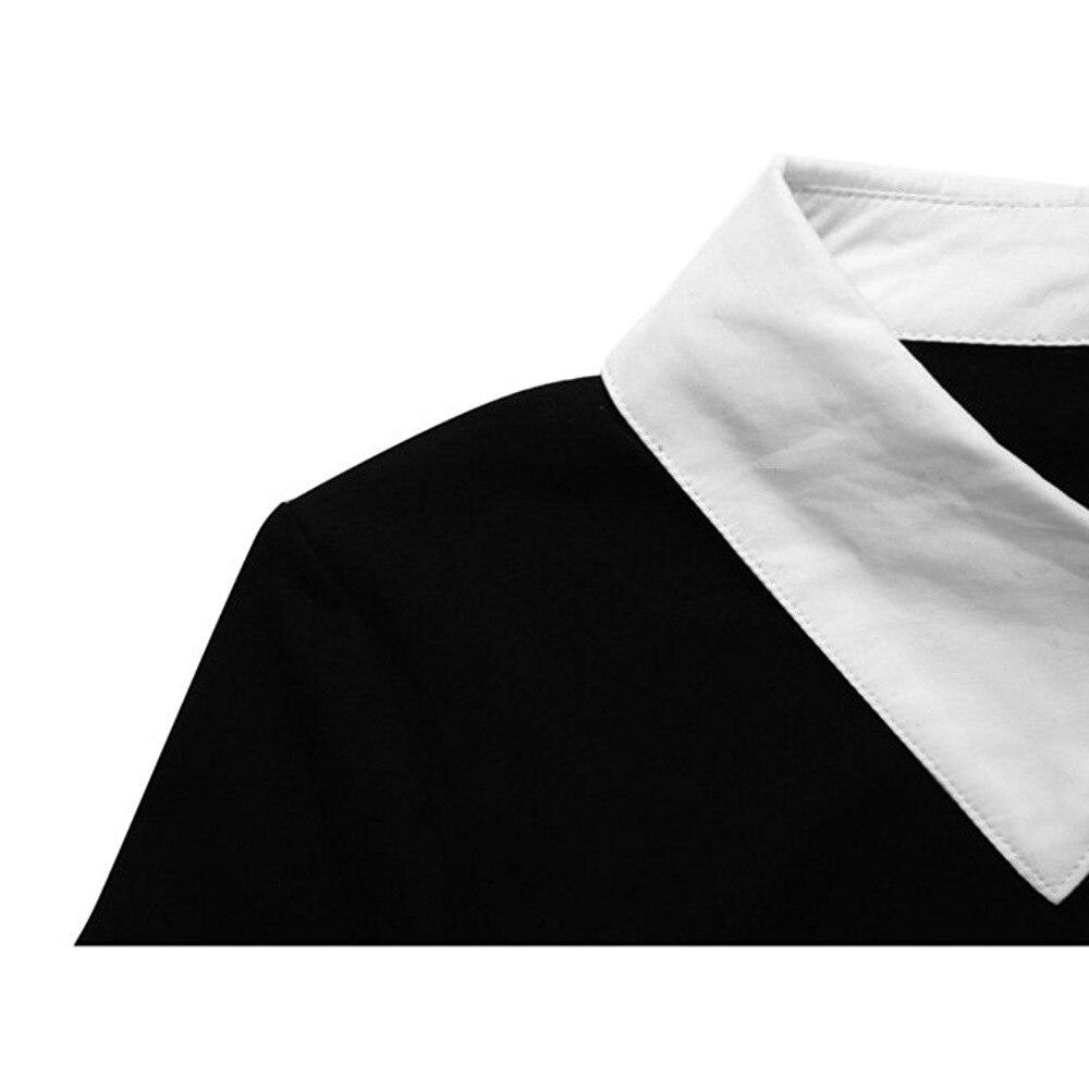 Vintage Fekete Ruha Fehér Galléros