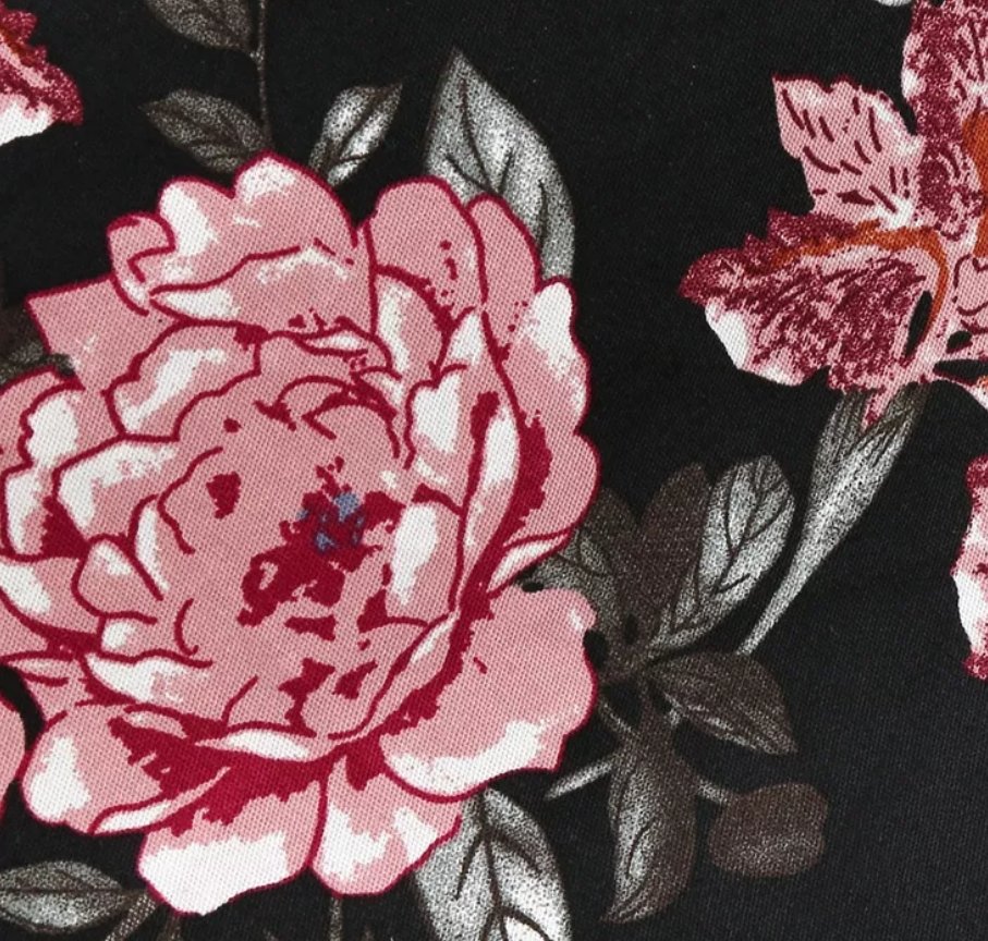 Vintage Fekete Lehúzható Galléros Ruha