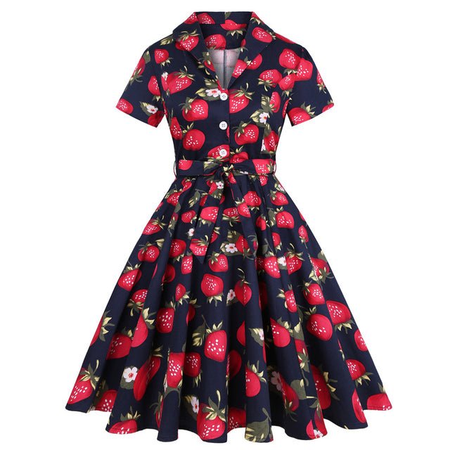 Vintage Strawberry Pin Up Ruha