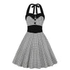 Vintage Ruha - Fekete Vichy Pin-Up