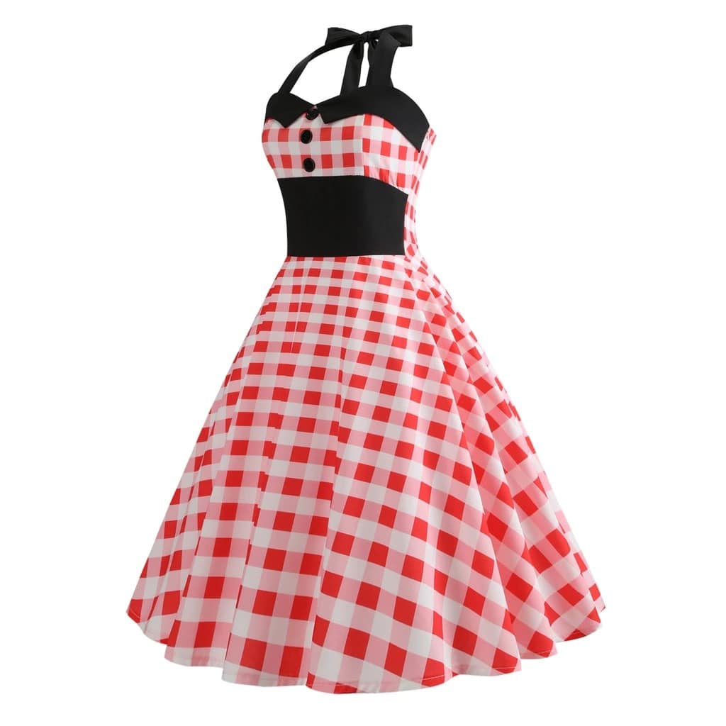 Vintage Ruha - Red Gingham Pin-Up