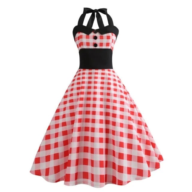 Vintage Ruha - Red Gingham Pin-Up