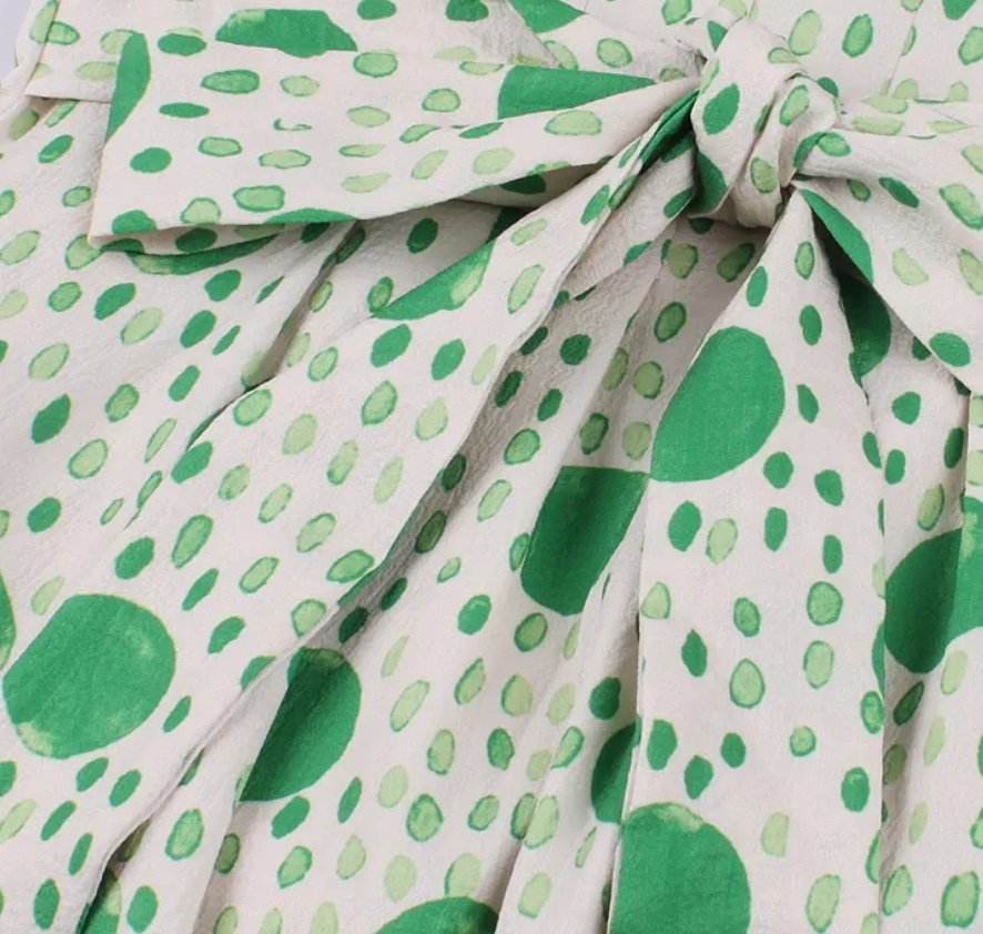 Vintage Pöttyös És Csíkos Ruha