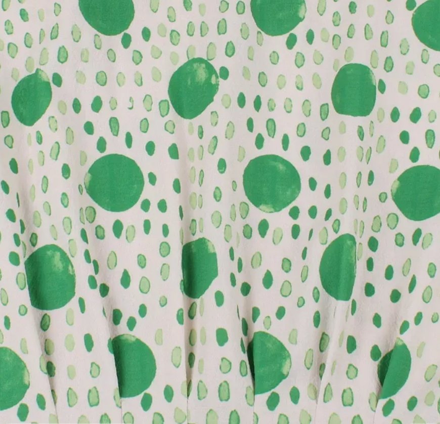 Vintage Pöttyös És Csíkos Ruha